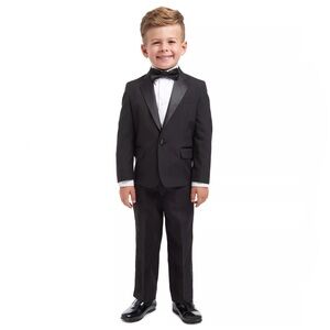 Nautica 4-Piece Tuxedo Suit, Shirt & Bowtie, Boys Size 5